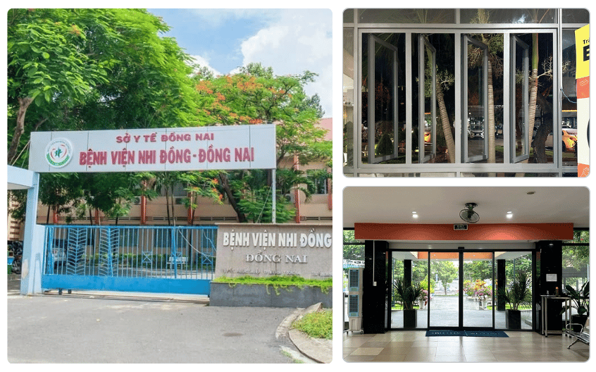 Bệnh viện Nhi Đồng Đồng Nai – Dự án lắp đặt 10 bộ cửa trượt SWICO