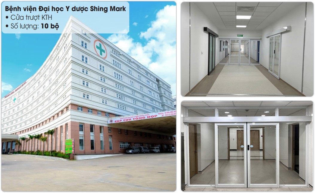 Dự án lắp đặt cửa trượt KTH tại Bệnh viện Đại Học Y Dược Shing Mark