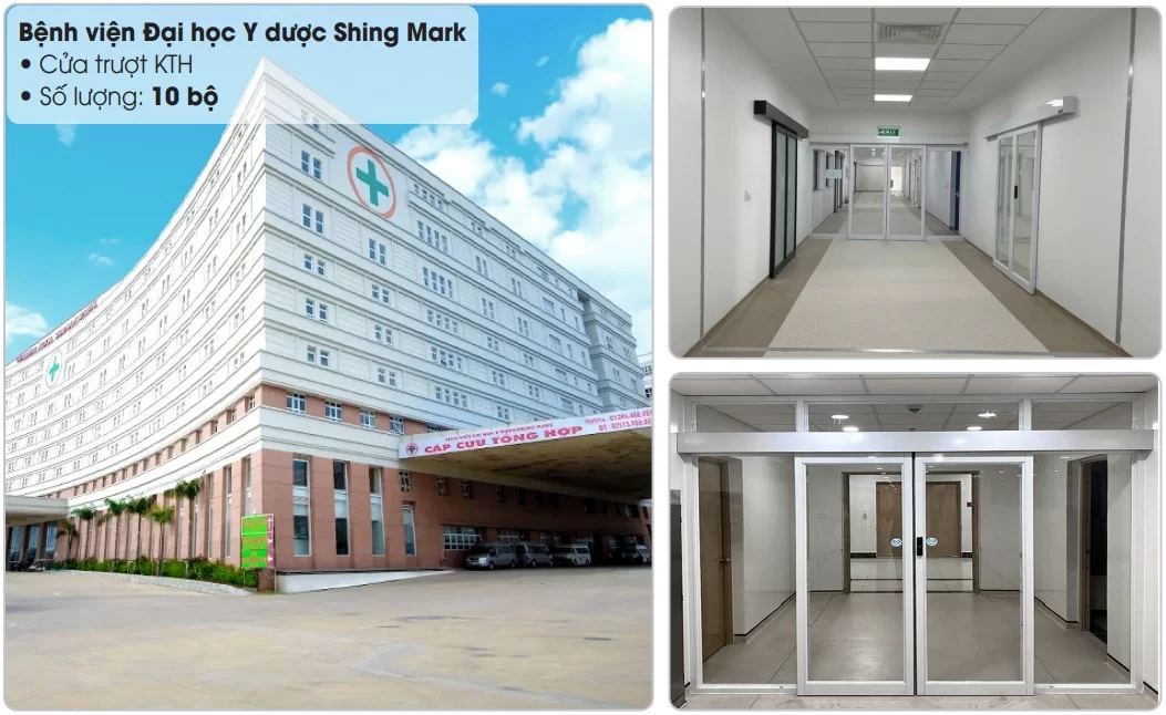 Dự án lắp đặt cửa trượt KTH tại Bệnh viện Đại Học Y Dược Shing Mark