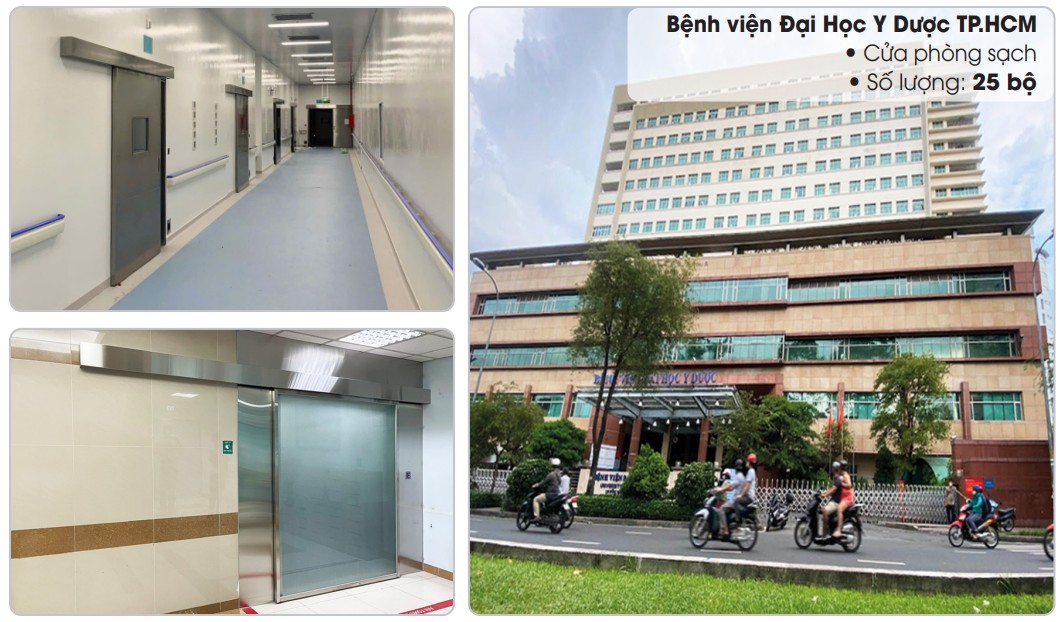 Dự án cửa phòng sạch tại Bệnh viện Đại học Y Dược TP.HCM 