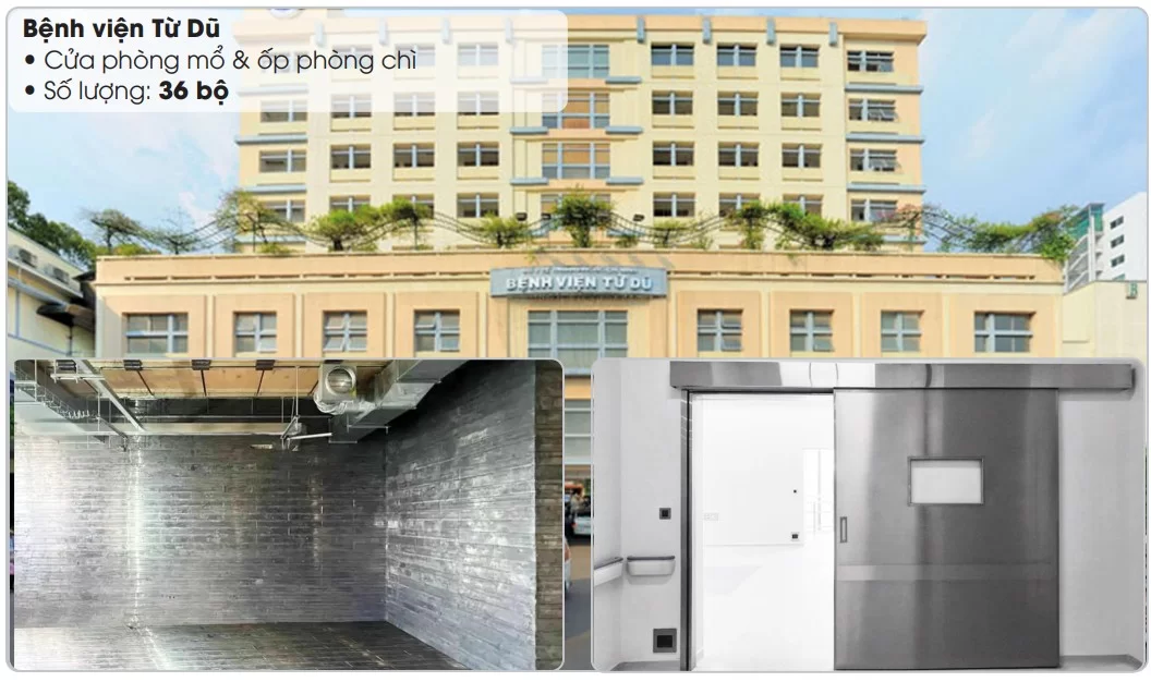 Dự án Bệnh viện Từ Dũ – 36 bộ cửa phòng mổ