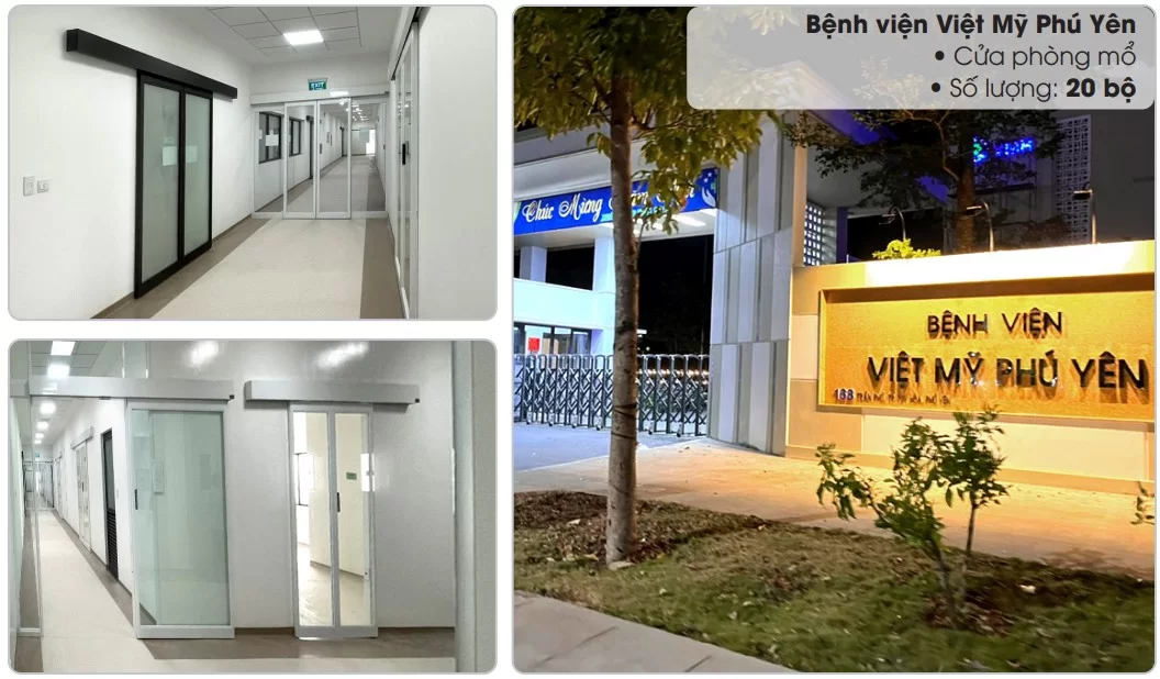 Dự án lắp đặt 20 bộ cửa phòng mổ tại Bệnh viện Việt Mỹ – Phú Yên