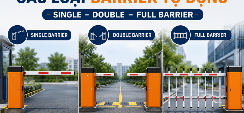 Phân Biệt Các Loại Barrier Tự Động – Single, Double, Full Barrier