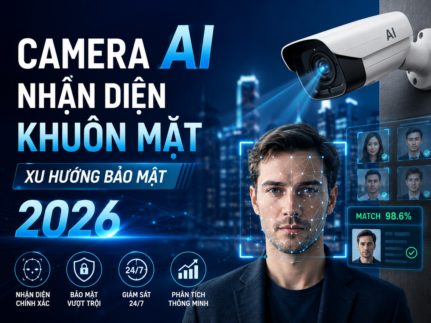 Camera AI Nhận Diện Khuôn Mặt – Xu Hướng Bảo Mật 2026