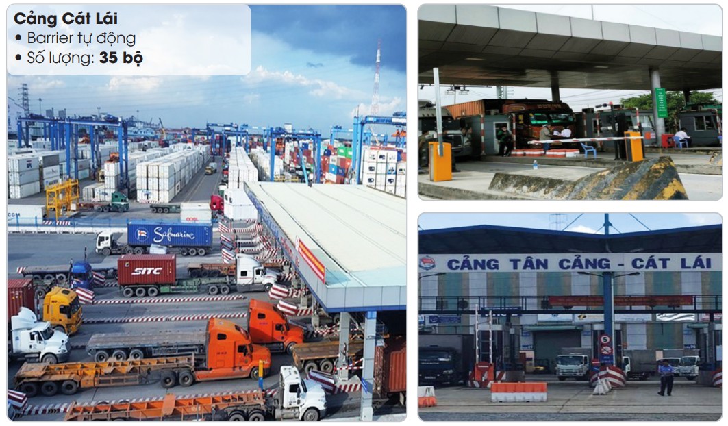 Lắp đặt 35 bộ Barrier tự động tại Cảng Cát Lái