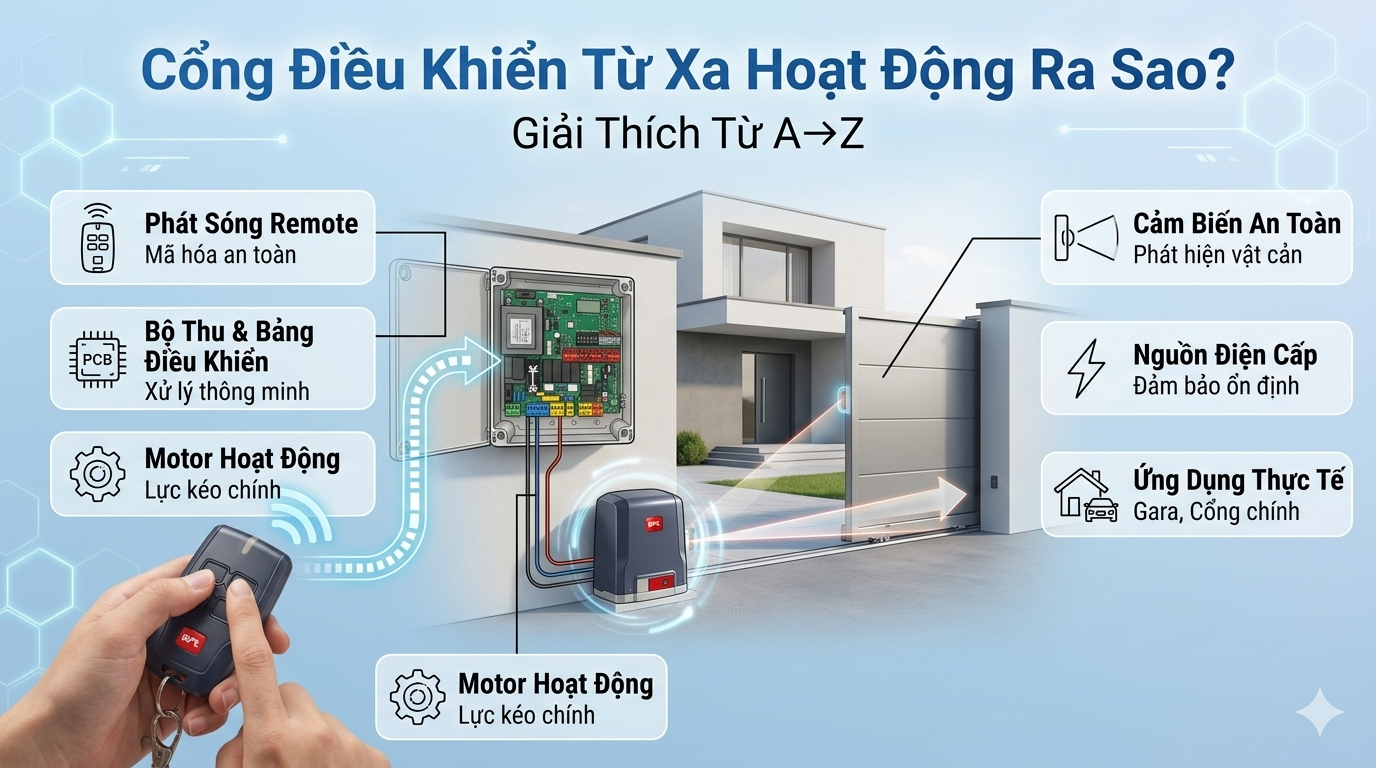Cổng Điều Khiển Từ Xa Hoạt Động Ra Sao? Xem Ngay