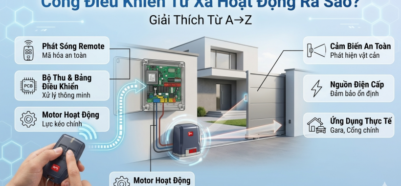 Cổng Điều Khiển Từ Xa Hoạt Động Ra Sao? Xem Ngay