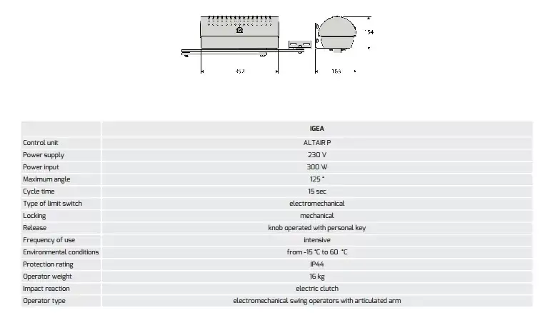 Cổng mở IGEA tự động được sản xuất tại Ý