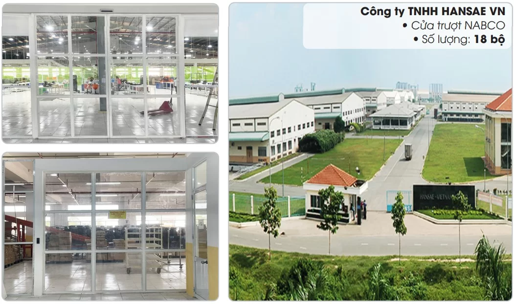 HANSAE VN – Triển khai 18 bộ cửa trượt Nabco