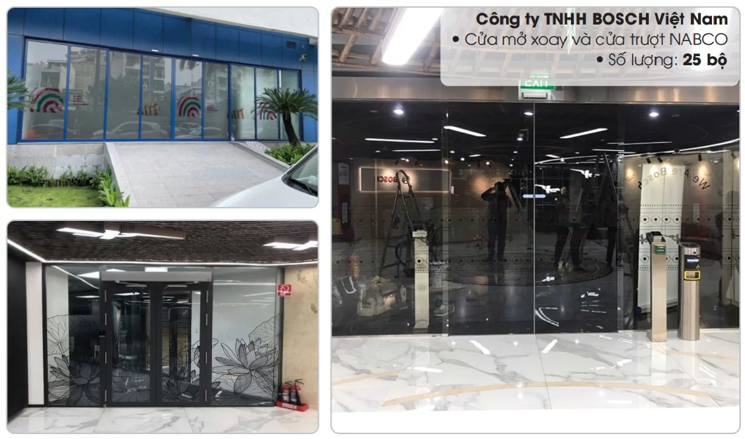 BOSCH Việt Nam – Triển khai 25 bộ cửa tự động NABCO