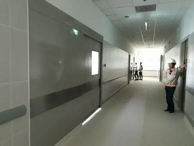 Cảm biến áp tay, công tắc 6 chức năng cửa tự động bệnh viện