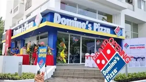 Lắp đặt cửa tự động cửa hàng DOMINO PIZZA