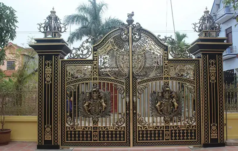 Cửa cổng gang đúc tự động