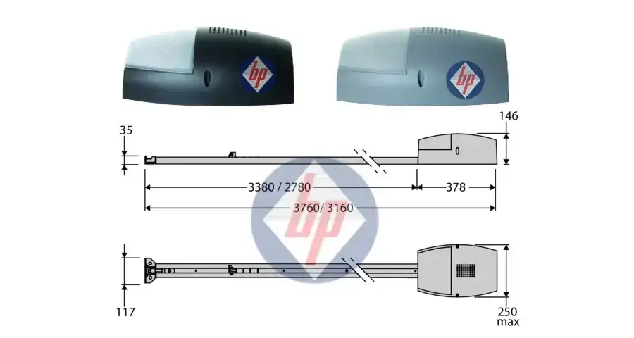 Cửa nâng garage tự động EOS 120 do BFT sản xuất