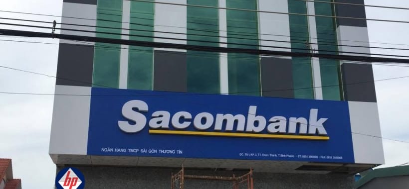 Cửa tự động ngân hàng SACOMBANK - Chơn Thành - Bình Phước
