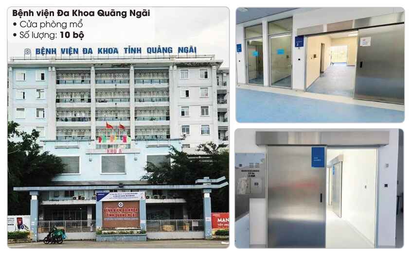 Dự án Bệnh viện Đa Khoa Quãng Ngãi lắp đặt 10 bộ