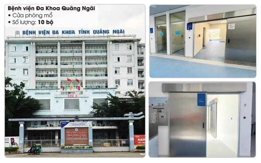 Dự án Bệnh viện Đa Khoa Quãng Ngãi lắp đặt 10 bộ
