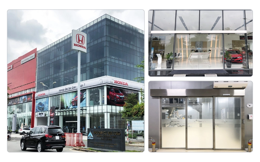 Chuỗi Showroom Honda – Dự án cửa trượt tự động Nabco