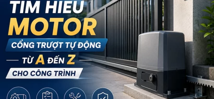 Hướng Dẫn Tìm Hiểu Motor Cổng Trượt Tự Động Từ A Đến Z Cho Công Trình