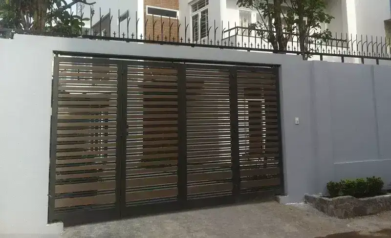 Làm cổng lùa treo và gắn hệ thống điều khiển tự động