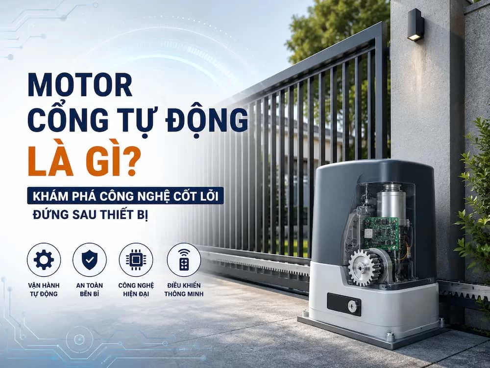 Motor Cổng Tự Động Là Gì? Khám Phá Công Nghệ Cốt Lõi Đứng Sau Thiết Bị