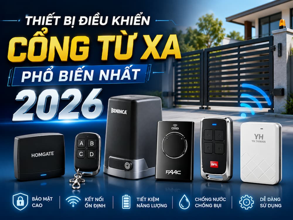 So Sánh Thiết Bị Điều Khiển Cổng Từ Xa: Remote, App, Keypad