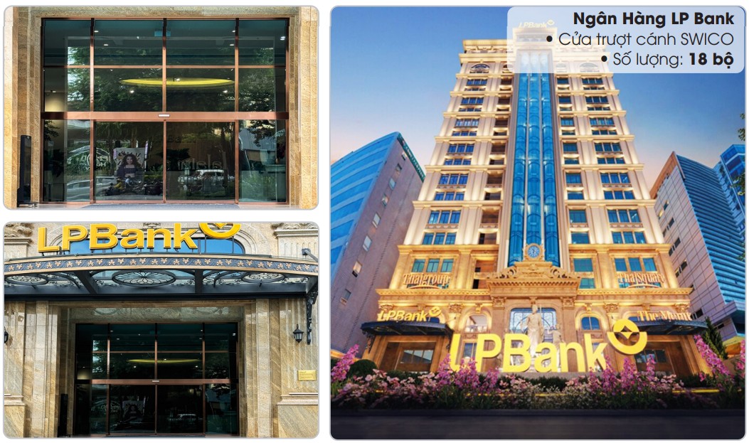 LB BANK – Lắp đặt 18 bộ cửa trượt tự động SWICO