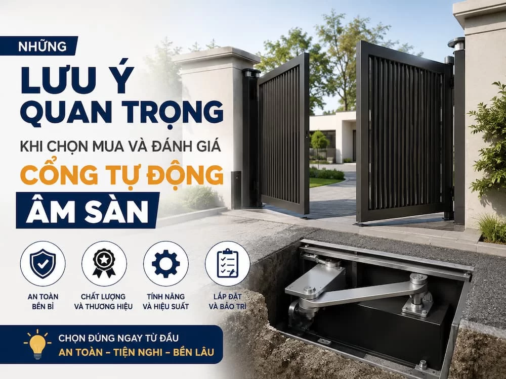 Những Lưu Ý Quan Trọng Khi Chọn Mua Và Đánh Giá Cổng Tự Động Âm Sàn