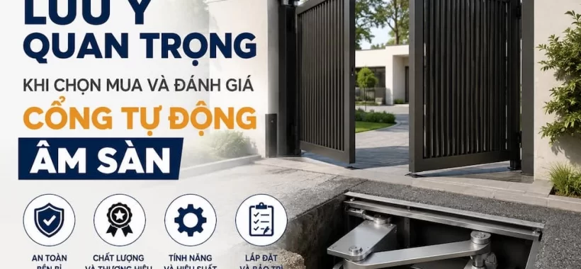 Những Lưu Ý Quan Trọng Khi Chọn Mua Và Đánh Giá Cổng Tự Động Âm Sàn