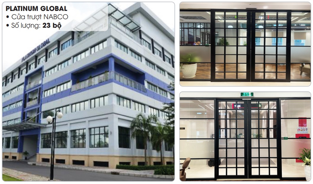 Platinum Global – Lắp đặt 23 bộ cửa trượt Nabco