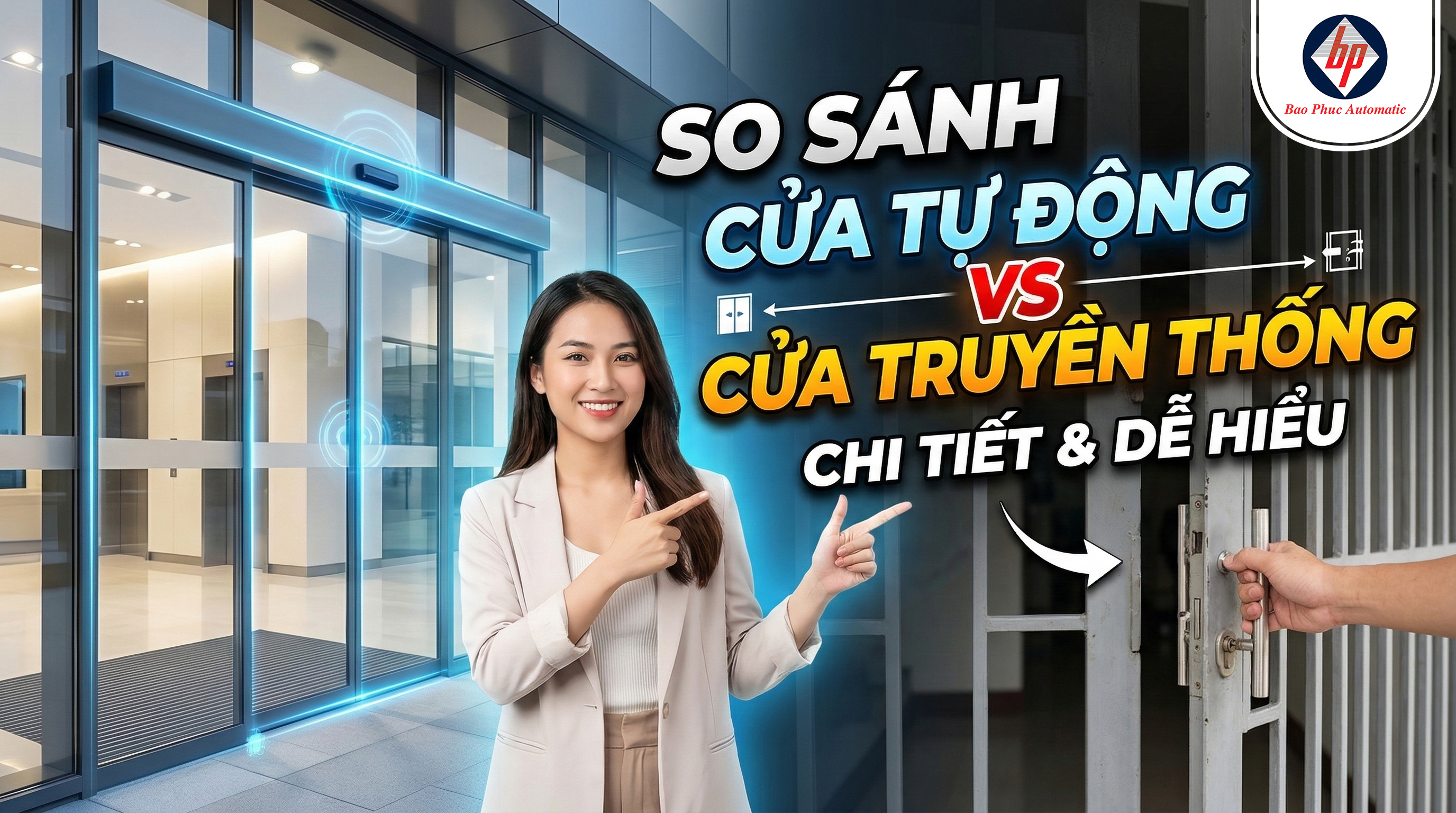 So Sánh Cửa Tự Động Và Cửa Truyền Thống Chi Tiết