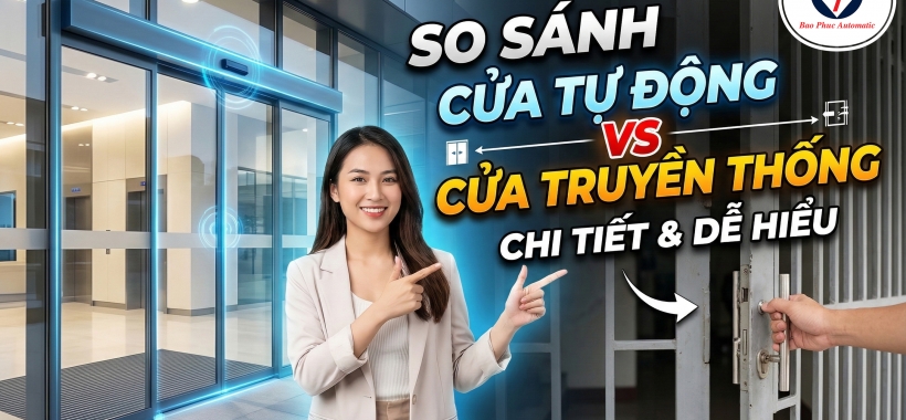 So Sánh Cửa Tự Động Và Cửa Truyền Thống Chi Tiết