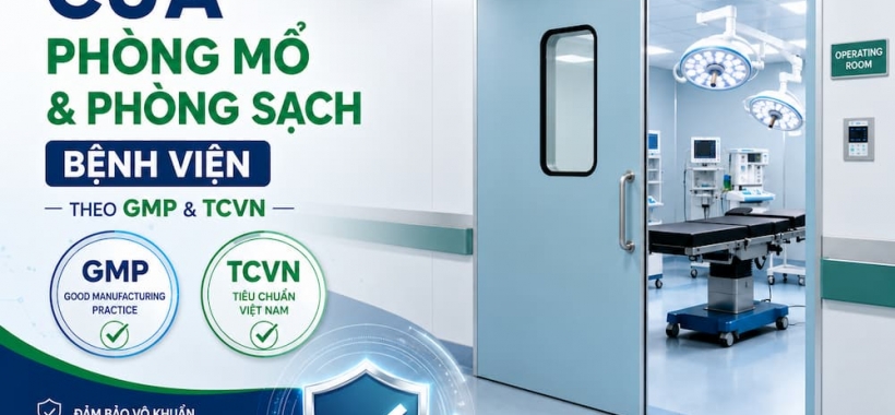 Tiêu Chuẩn Cửa Phòng Mổ & Phòng Sạch Bệnh Viện Theo GMP & TCVN
