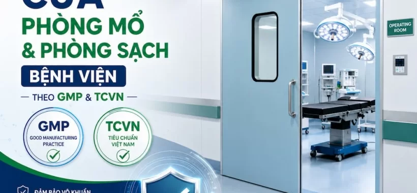 Tiêu Chuẩn Cửa Phòng Mổ & Phòng Sạch Bệnh Viện Theo GMP & TCVN