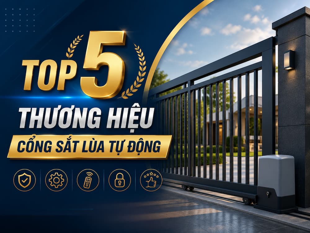 Top 5 Thương Hiệu Cổng Sắt Lùa Tự Động Đáng Đầu Tư Nhất 2026