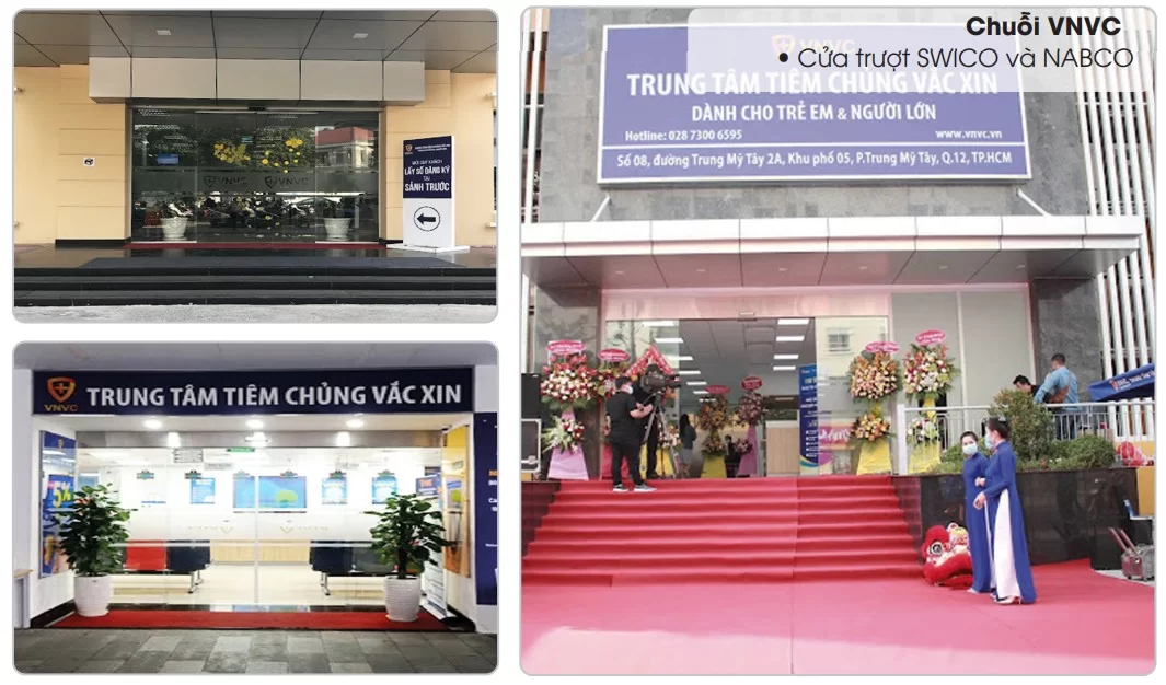 Dự án lắp đặt cửa trượt tự động Nabco và SWICO cho hệ thống Trung tâm tiêm chủng VNVC là minh chứng rõ nét cho năng lực triển khai giải pháp cửa tự động đạt chuẩn y tế của Bảo Phúc.