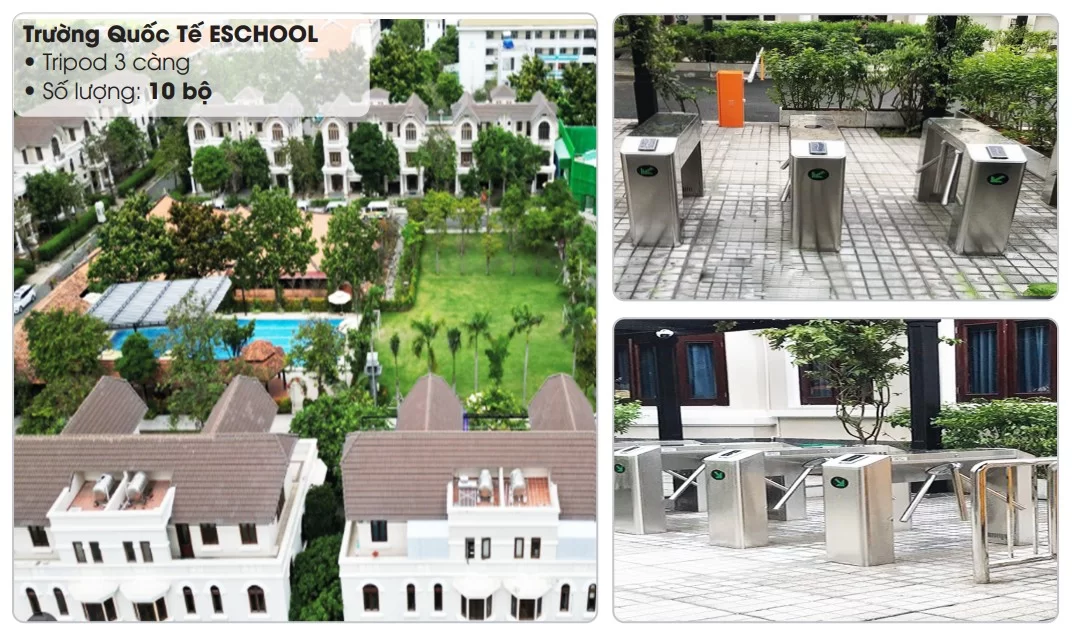 Dự án lắp đặt 10 bộ Tripod 3 càng tại Trường Quốc Tế ESCHOOL là minh chứng rõ ràng cho năng lực triển khai giải pháp kiểm soát ra vào hiện đại, an toàn và chuyên nghiệp của Bảo Phúc trong lĩnh vực giáo dục.