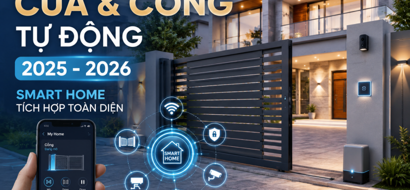 Xu Hướng Cửa & Cổng Tự Động 2025: Smart Home Tích Hợp Toàn Diện