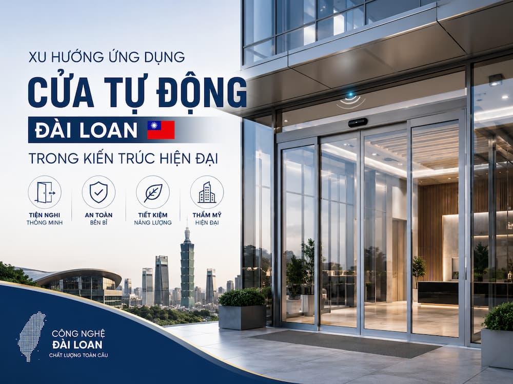Xu Hướng Ứng Dụng Cửa Tự Động Đài Loan Trong Kiến Trúc Hiện Đại