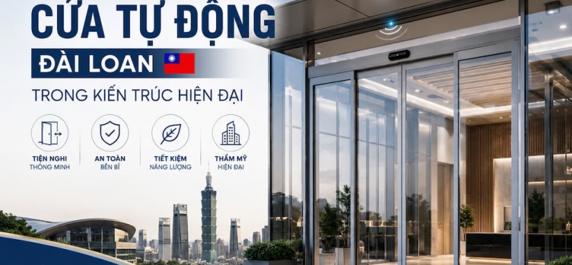Xu Hướng Ứng Dụng Cửa Tự Động Đài Loan Trong Kiến Trúc Hiện Đại