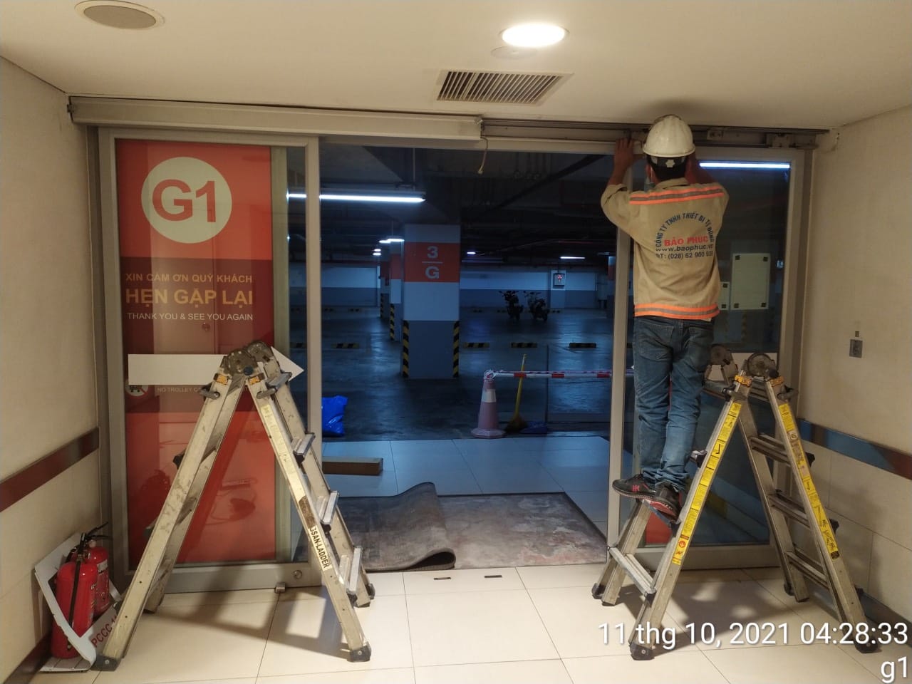 Bảo Phúc lắp đặt cửa tự động Nabco cho Aeon Mall Tân Phú