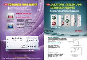 Catalogue_Touchless foot switch LH-950A+LH900A
