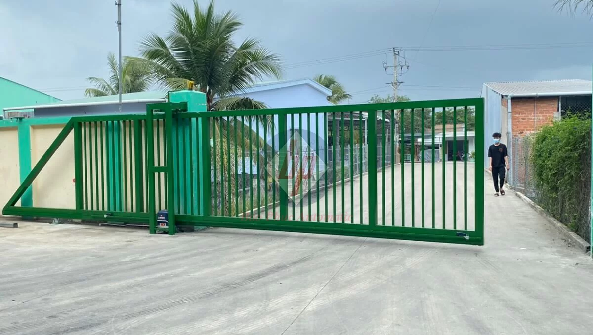 Ứng Dụng Thự Tế Cổng Trượt Không Ray