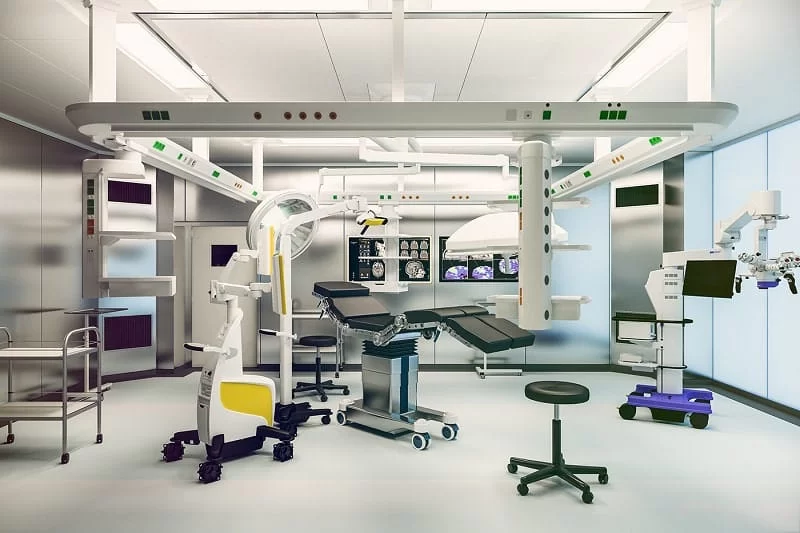 cửa tự động trong bệnh viện hiện đại