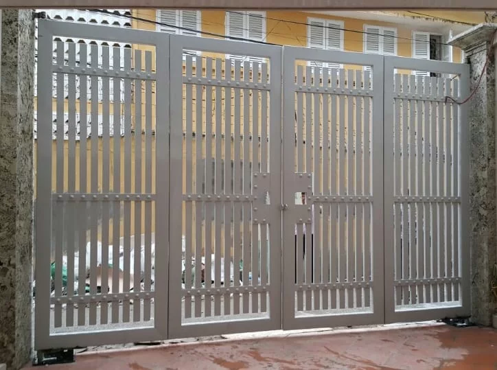 Cổng mở 4 cánh tự động âm sàn