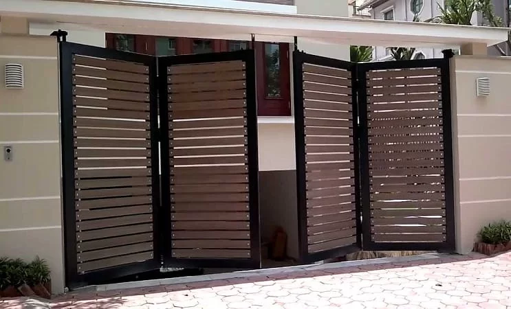 Cổng mở 4 cánh tự động tay đòn