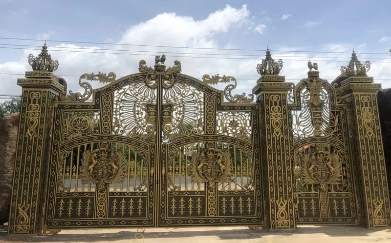 Cổng nhôm đúc biệt thự đẹp