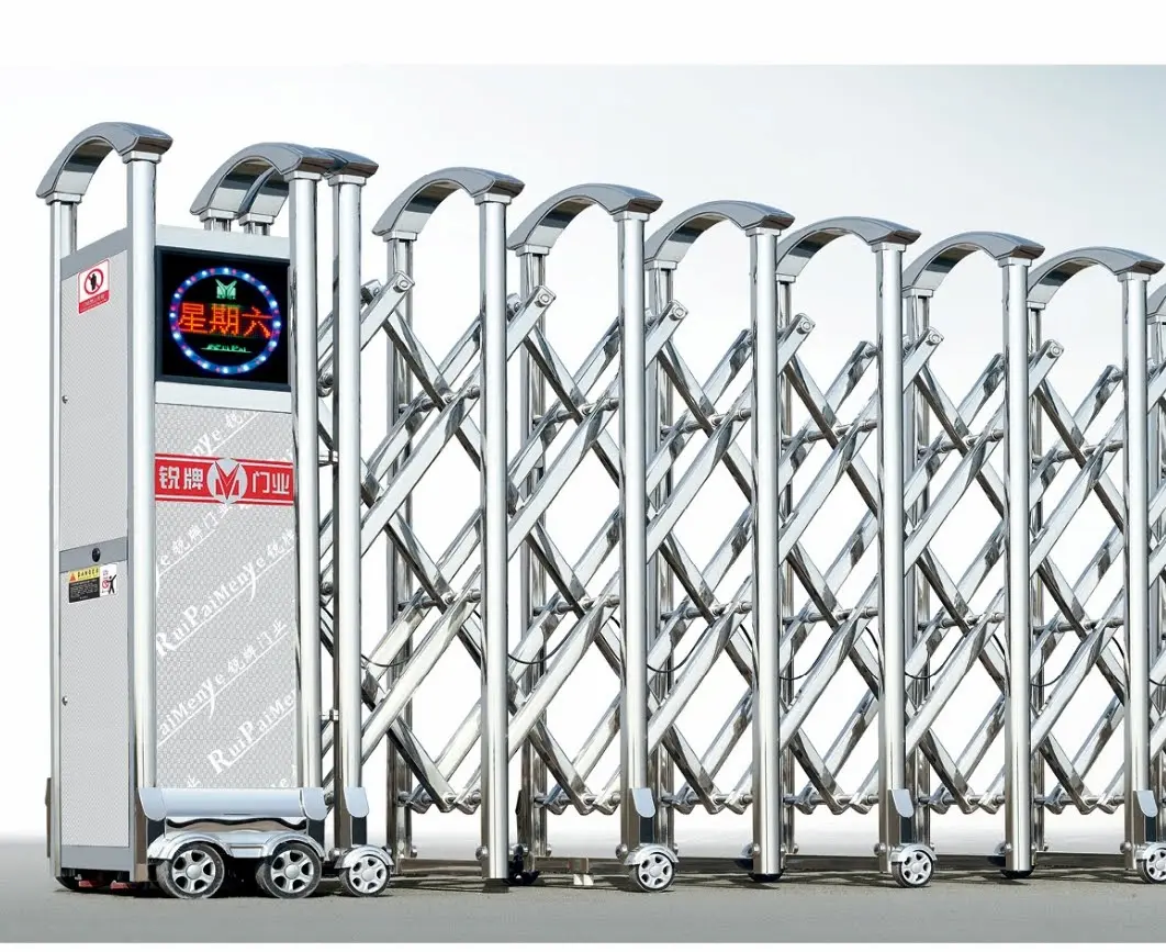 cổng xếp tự động cho khu dân cư