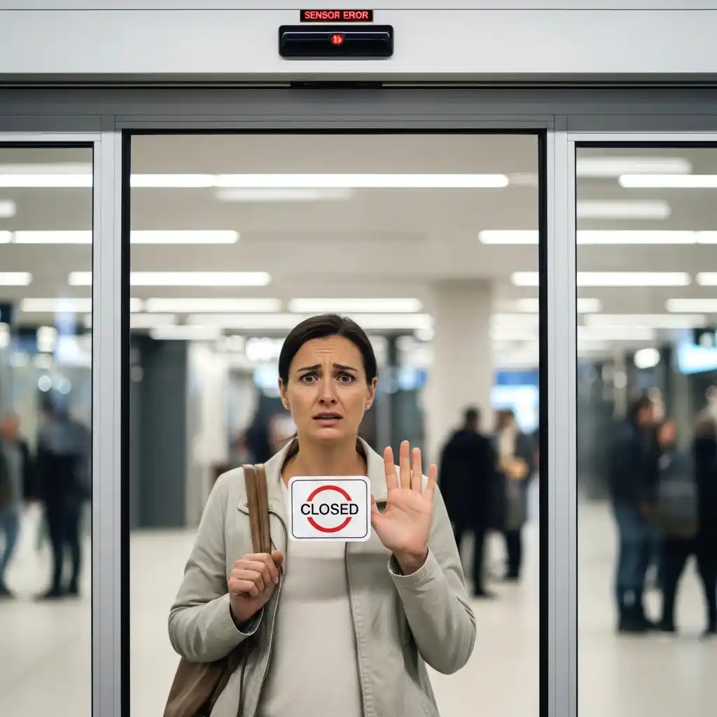 Cửa Tự Động Không Mở Do Lỗi Cảm Biến
