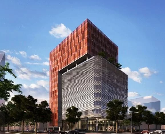 Cửa cổng tự động cao ốc văn phòng